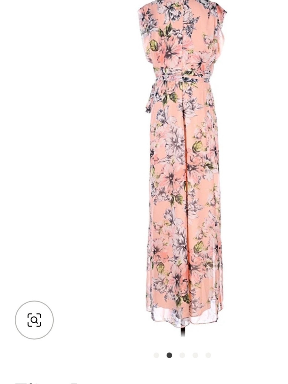 Eliza J Peach Floral Belted Maxi - Picture 8 of 8